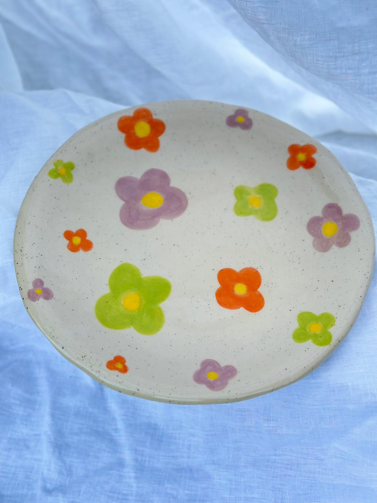 Large Flower Plate