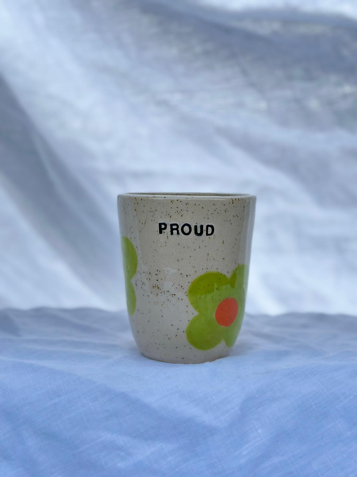 "Proud" Flower Tumbler