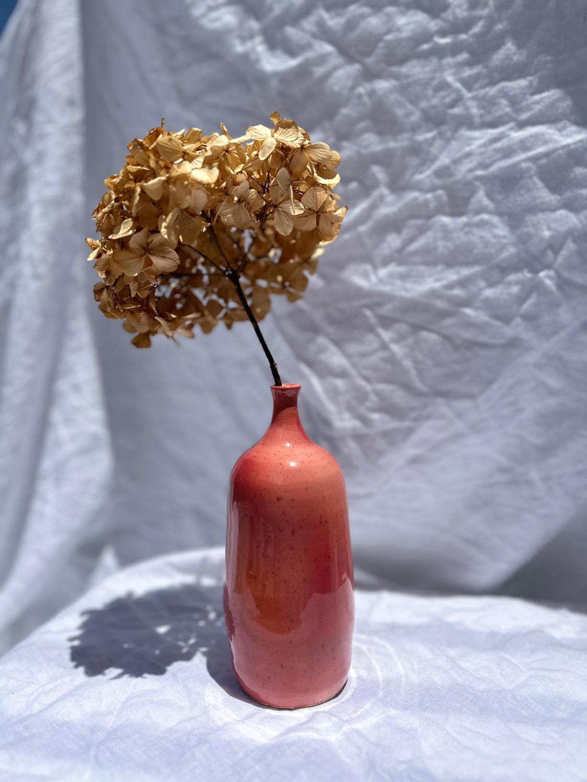 Pink & Red Single Stem Vase