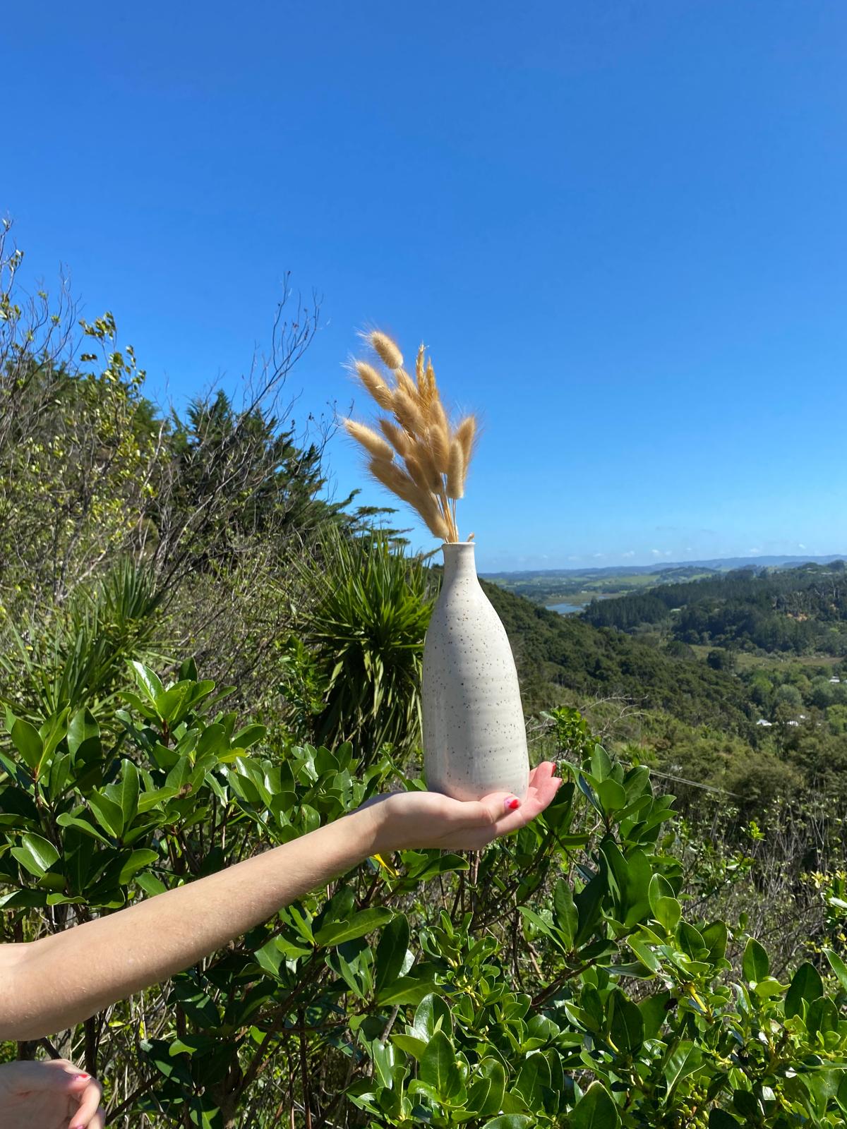 White single Stem Vase