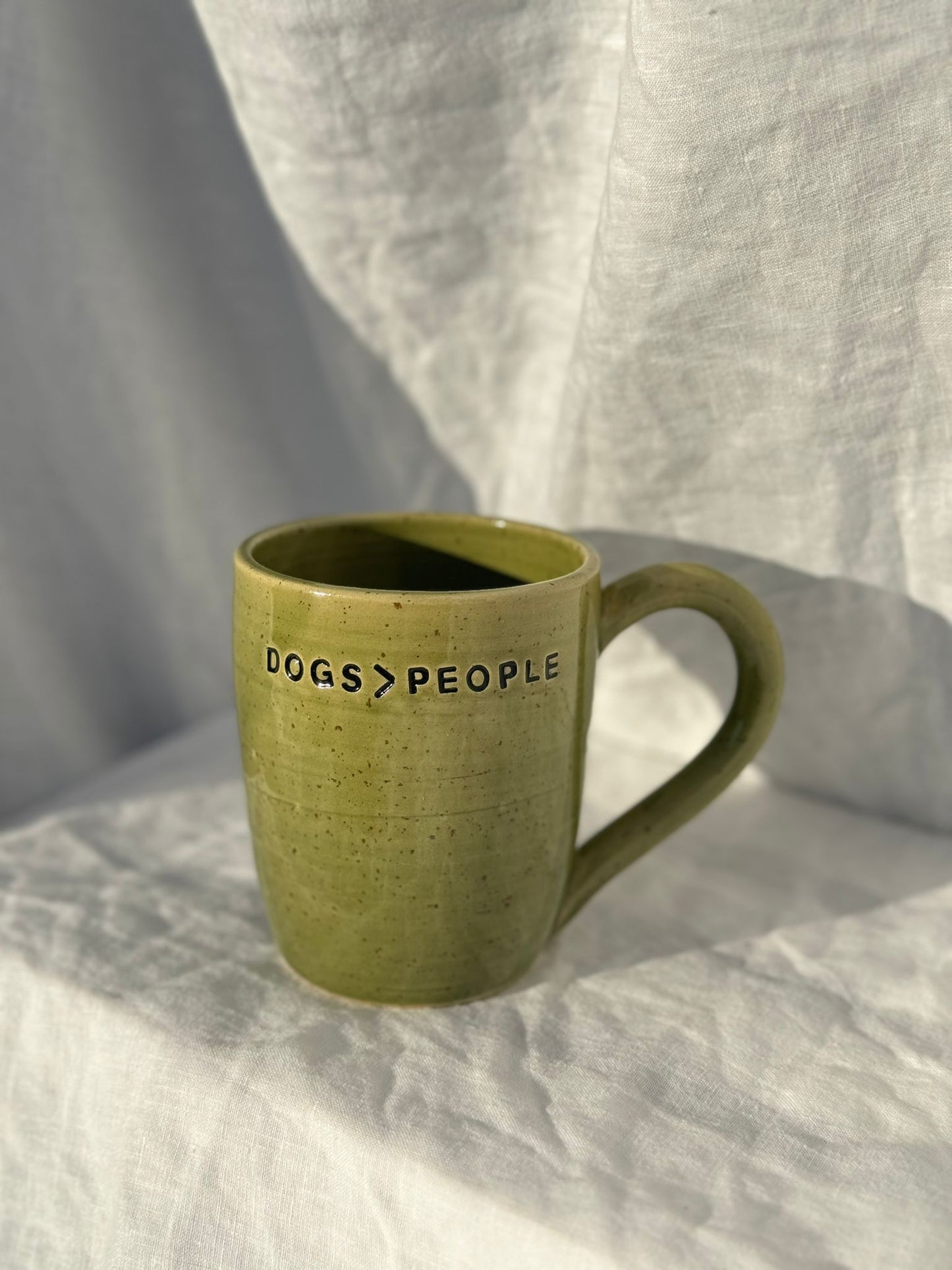 "Dogs > People" Mug