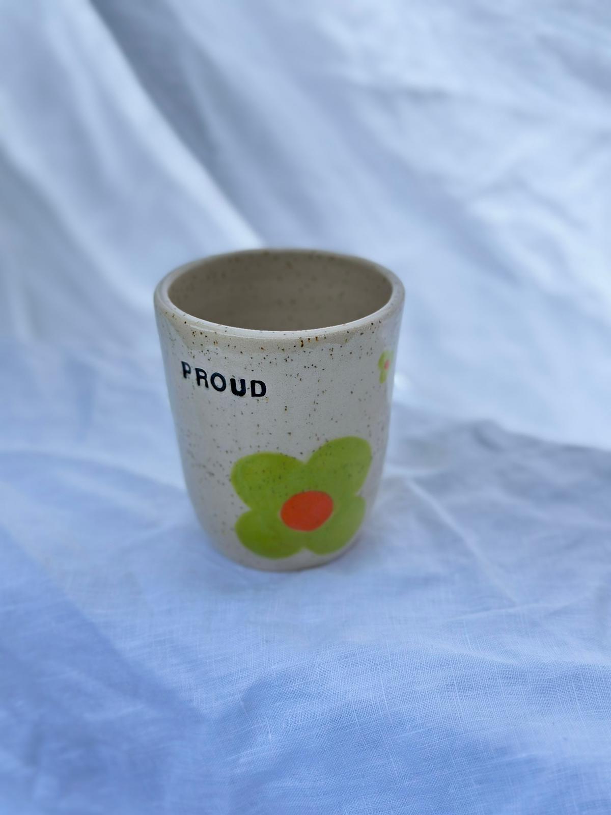 "Proud" Flower Tumbler